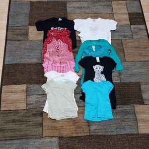 Girls size 5 summer shirt bundle of 12